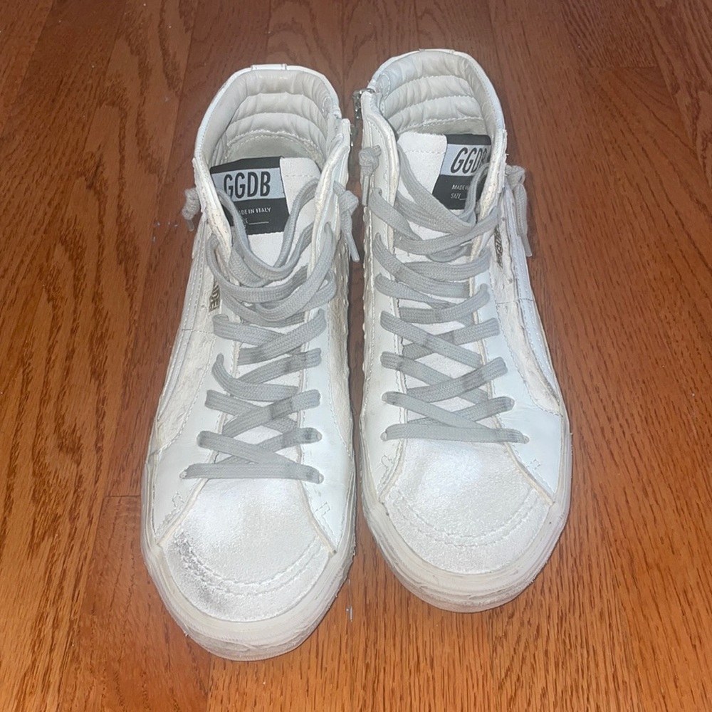 GOLDEN GOOSE OSTRICH HIGH TOPS